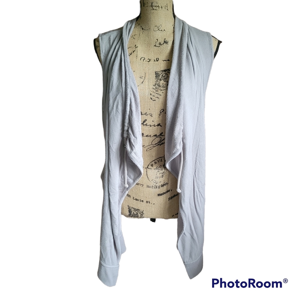 Drape Front Athleta Cardigan Sz Small- Gray